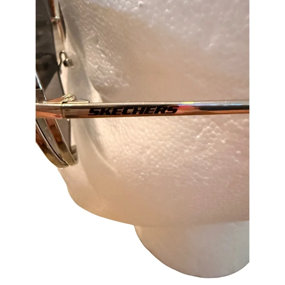 Skechers‎ SE6150 10C Silver Aviator Sunglasses Mirrored Lens Downtown Retro 90s